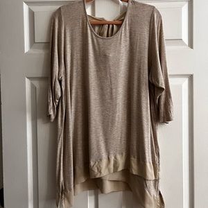 1/4 Sleeve Tan Blouse